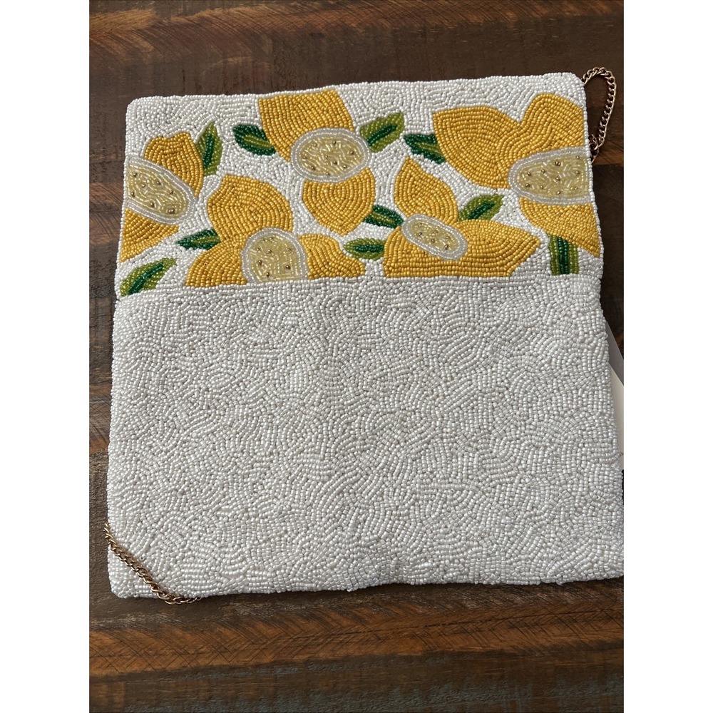 Beaded Lemon Clutch Bag Viral - Picture 8 of 11